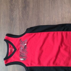 Tony Hawk Youth Boys Size M (10/12) Red and Black Tank Top Jersey
